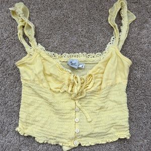 Yellow, Princess Polly blouse tank top size small